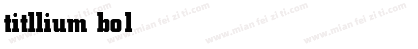 titllium bold字体转换
